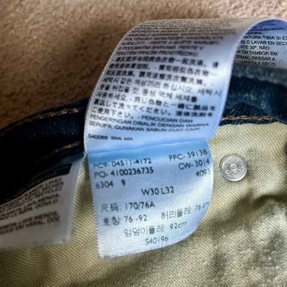 Men’s Levi’s 511 slim fit straight men’s denim jeans 30 X 32 - Picture 5 of 6